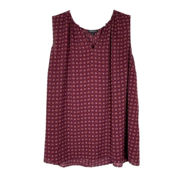 Lane Bryant Sleeveless Burgundy Popover Top - Picture 1 of 7